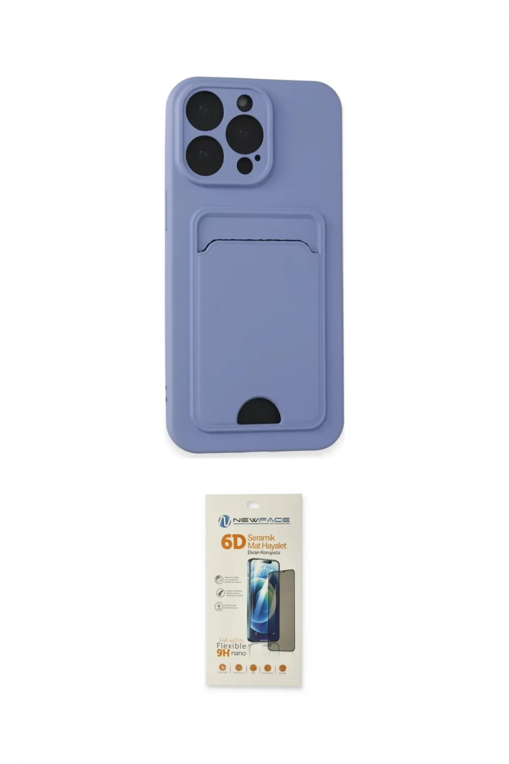 ieg™ iPhone 14 Pro Max Kılıf Vadi Çizgi Prime - Siyah 6D Mat Seramik Hayalet Nano Ekran Koruyucu