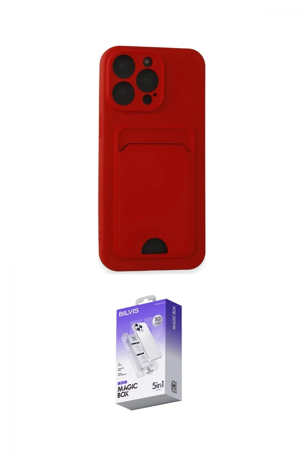 ieg™ iPhone 14 Pro Max Kılıf Vadi Çizgi Prime - Siyah Bilvis 5in1 3D Magic Cam Ekran Koruyucu
