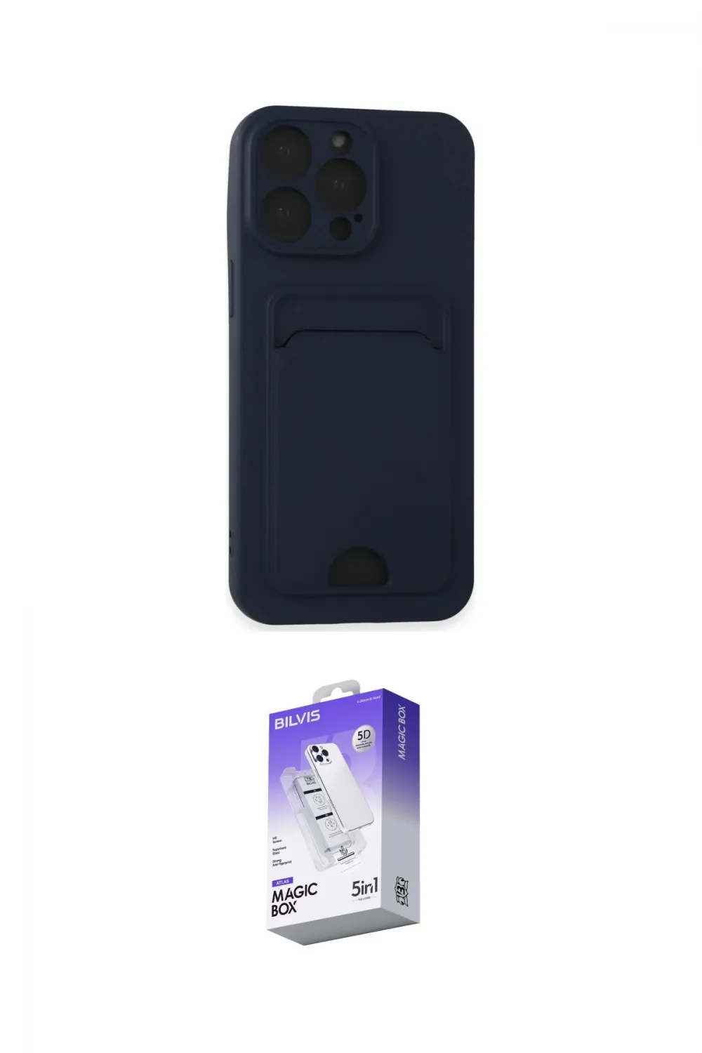 ieg™ iPhone 14 Pro Max Kılıf Vadi Çizgi Prime - Siyah Bilvis 5in1 3D Magic Cam Ekran Koruyucu