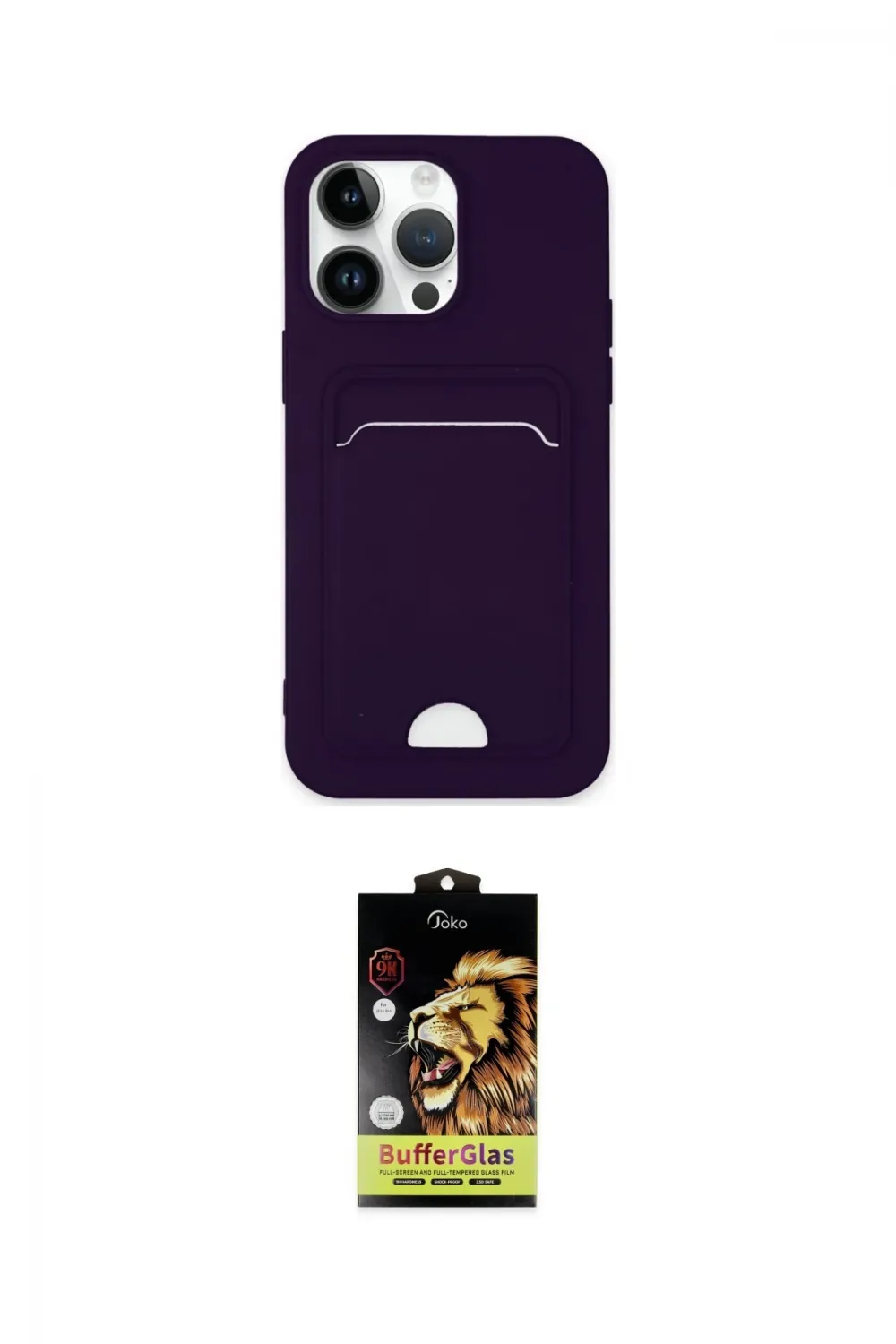 ieg™ iPhone 14 Pro Max Kılıf Vadi Çizgi Prime - Siyah Buffer Cam Ekran Koruyucu