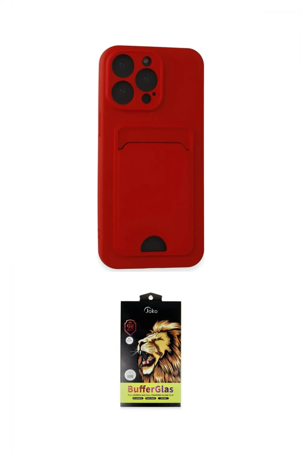 ieg™ iPhone 14 Pro Max Kılıf Vadi Çizgi Prime - Siyah Buffer Cam Ekran Koruyucu