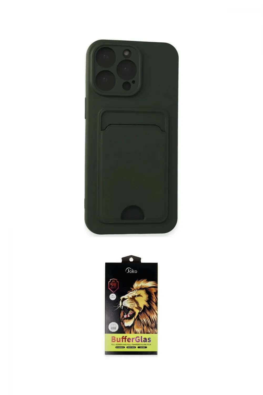ieg™ iPhone 14 Pro Max Kılıf Vadi Çizgi Prime - Siyah Buffer Cam Ekran Koruyucu