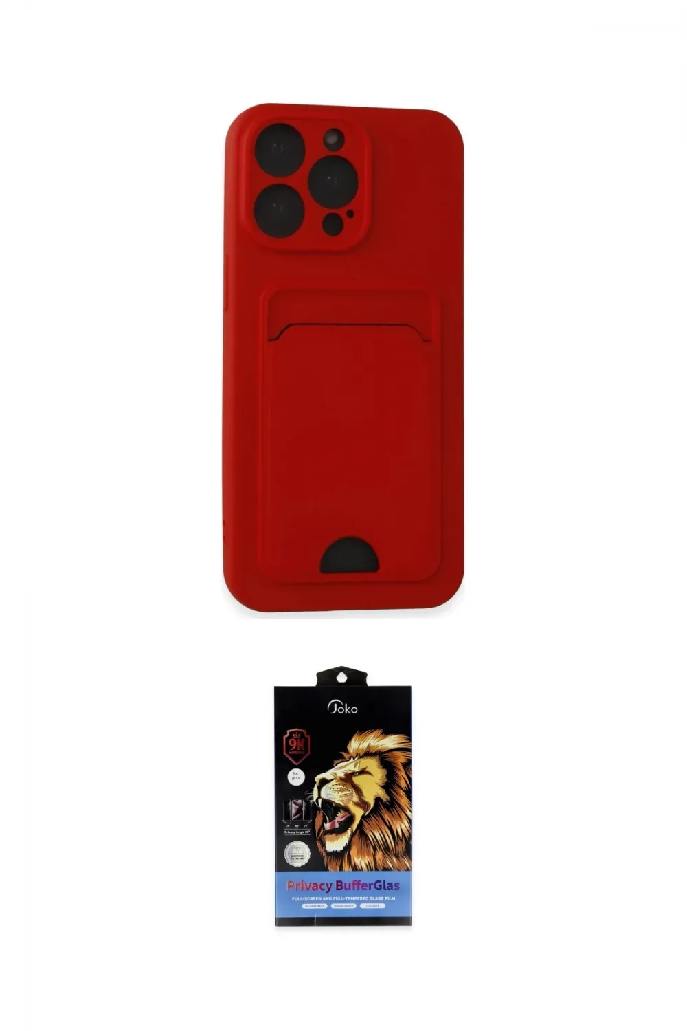 ieg™ iPhone 14 Pro Max Kılıf Vadi Çizgi Prime - Siyah Buffer Hayalet Cam Ekran Koruyucu