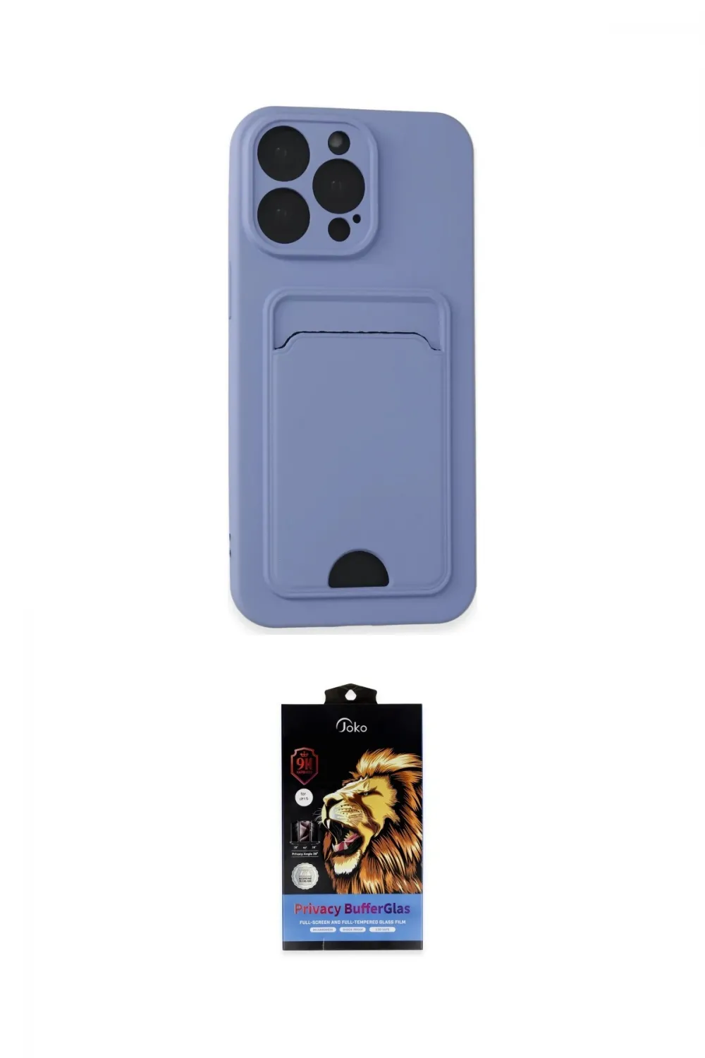 ieg™ iPhone 14 Pro Max Kılıf Vadi Çizgi Prime - Siyah Buffer Hayalet Cam Ekran Koruyucu