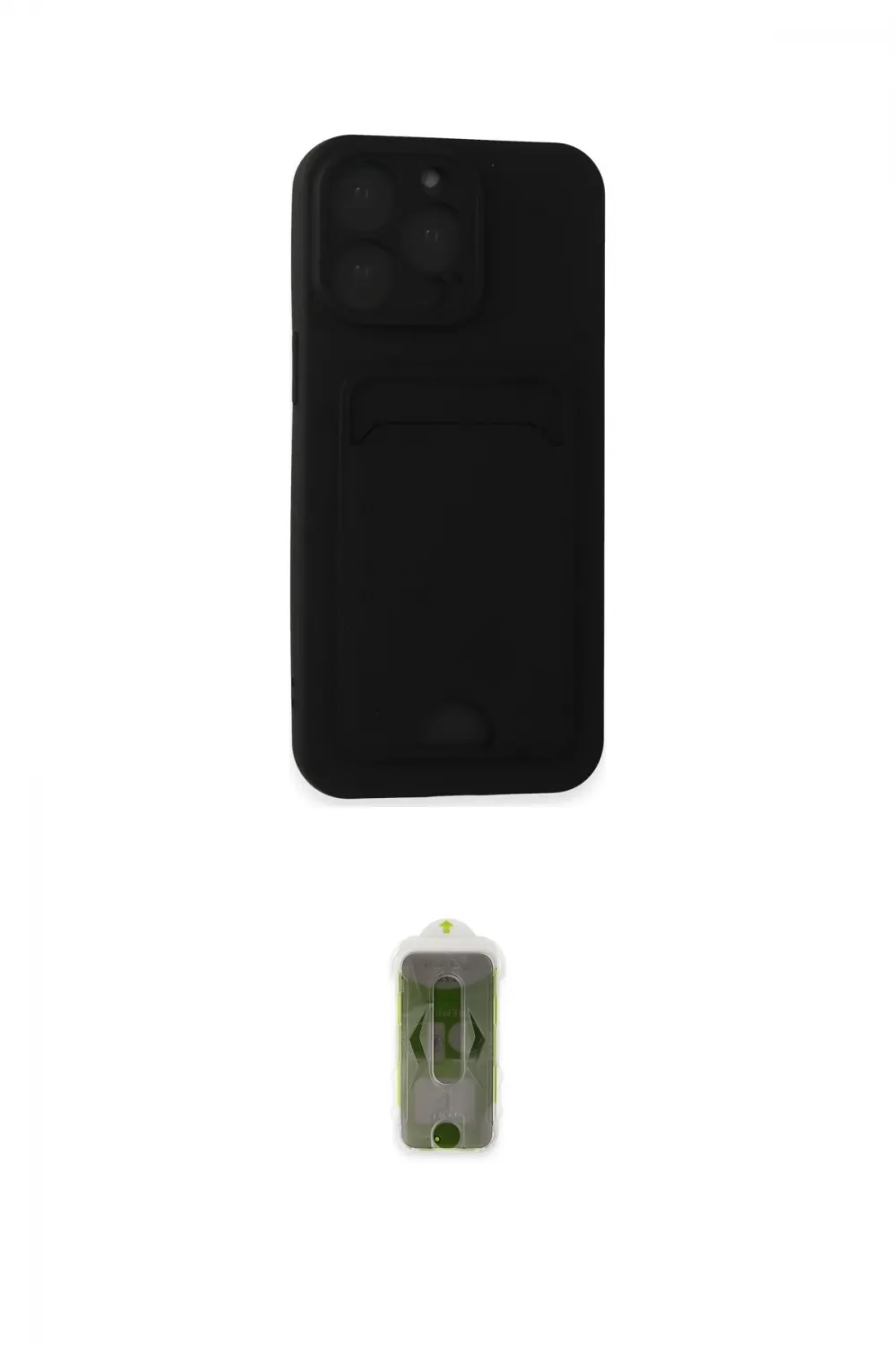 ieg™ iPhone 14 Pro Max Kılıf Vadi Çizgi Prime - Siyah Joko Magic 5D Hayalet Cam
