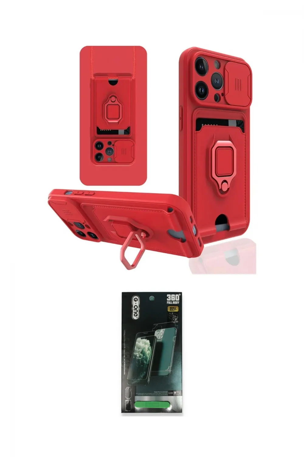 ieg™ iPhone 14 Pro Max Kılıf Vadi Form Prime - Şeffaf 360 Full Body Arka Koruyucu