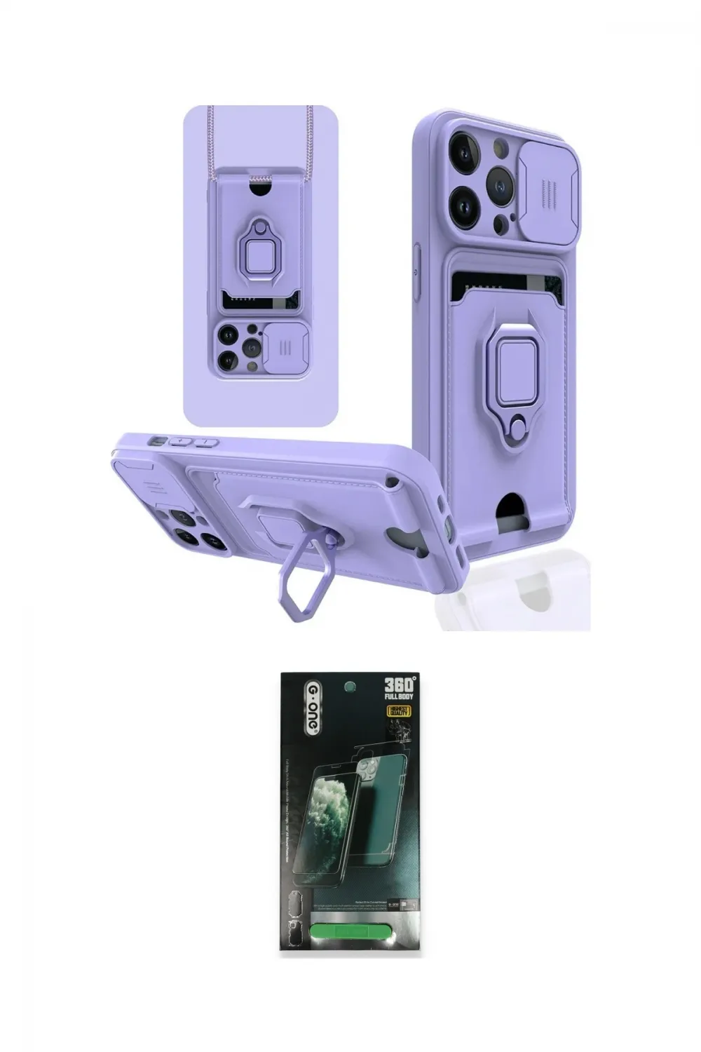 ieg™ iPhone 14 Pro Max Kılıf Vadi Form Prime - Şeffaf 360 Full Body Arka Koruyucu