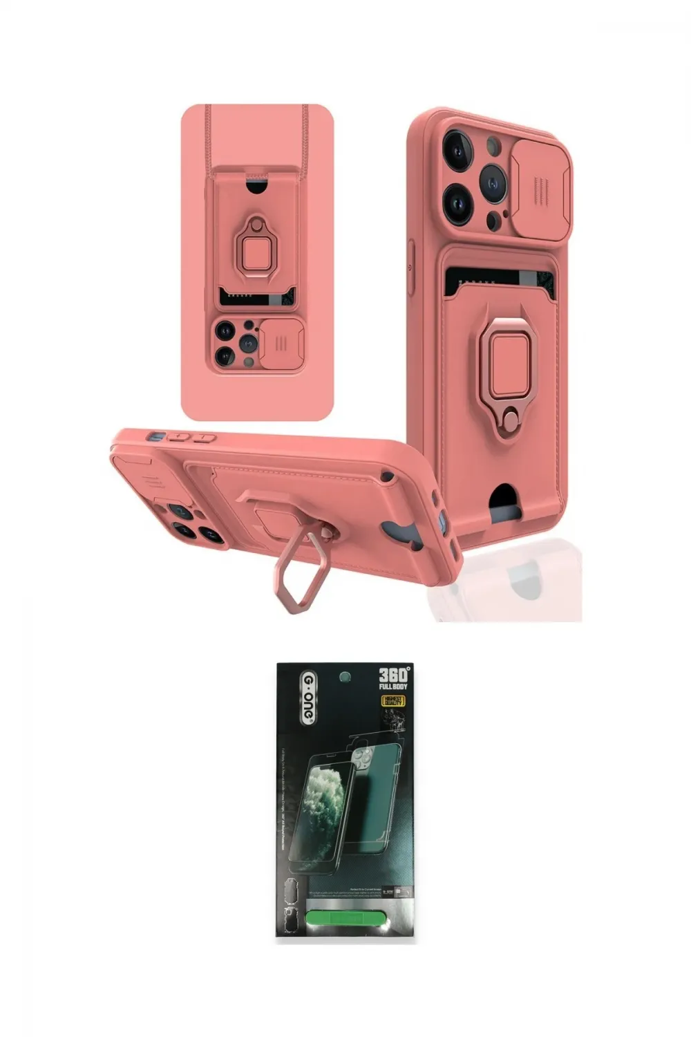ieg™ iPhone 14 Pro Max Kılıf Vadi Form Prime - Şeffaf 360 Full Body Arka Koruyucu