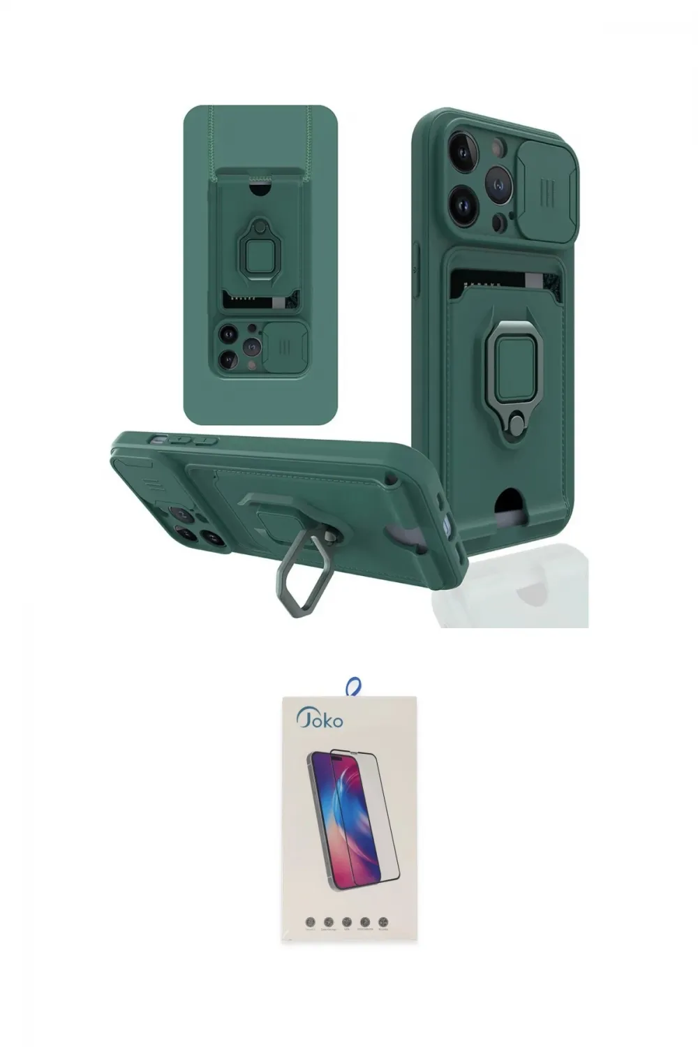 ieg™ iPhone 14 Pro Max Kılıf Vadi Form Prime - Siyah Joko 5D Cam