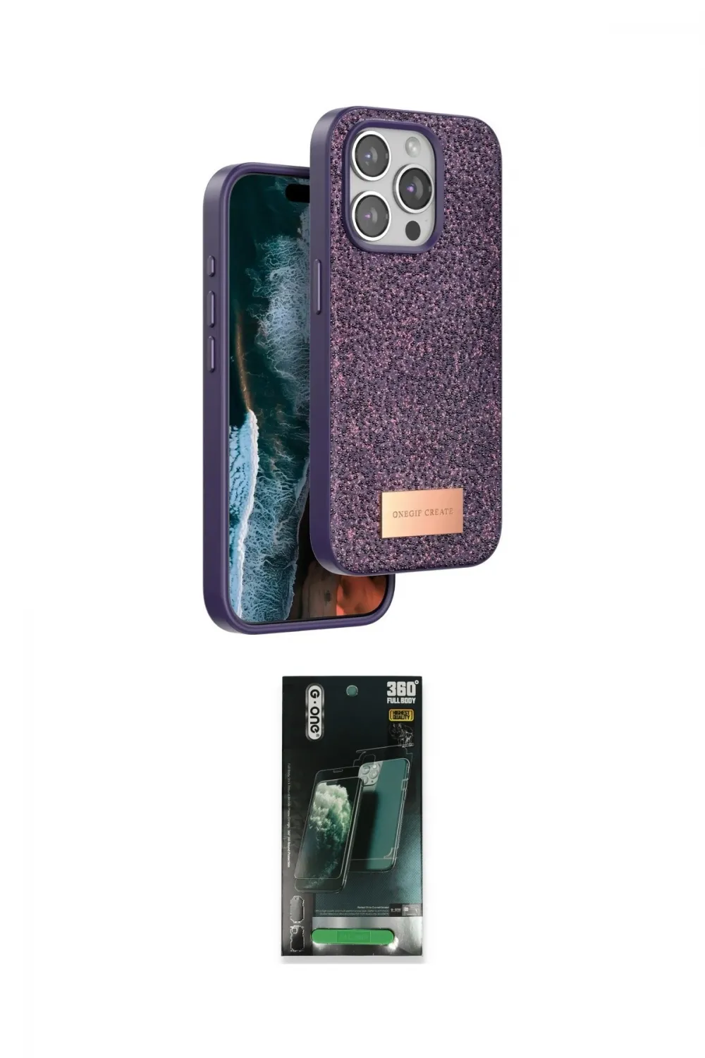 ieg™ iPhone 14 Pro Max Kılıf Vadi Klasik Serisi - Şeffaf 360 Full Body Arka Koruyucu