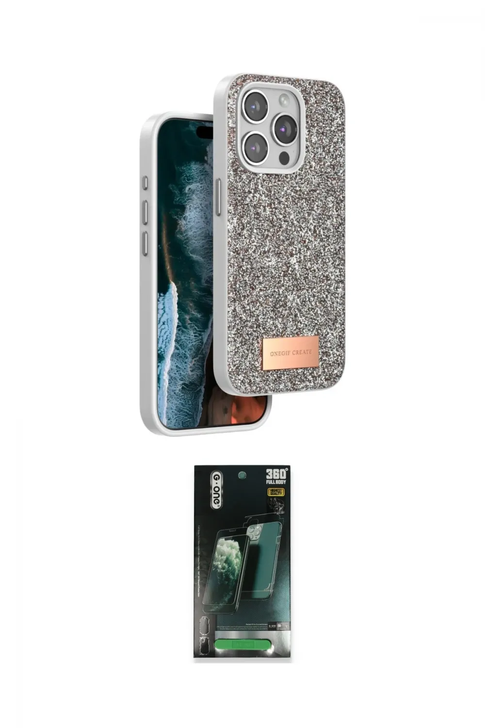 ieg™ iPhone 14 Pro Max Kılıf Vadi Klasik Serisi - Şeffaf 360 Full Body Arka Koruyucu