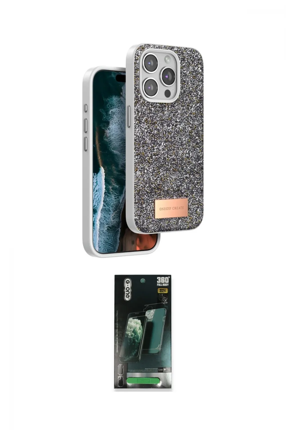 ieg™ iPhone 14 Pro Max Kılıf Vadi Klasik Serisi - Şeffaf 360 Full Body Arka Koruyucu