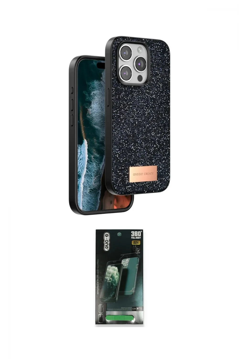 ieg™ iPhone 14 Pro Max Kılıf Vadi Klasik Serisi - Şeffaf 360 Full Body Arka Koruyucu