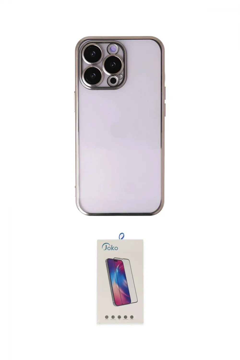 ieg™ iPhone 14 Pro Max Kılıf Vadi Minimal - Siyah Joko 5D Cam
