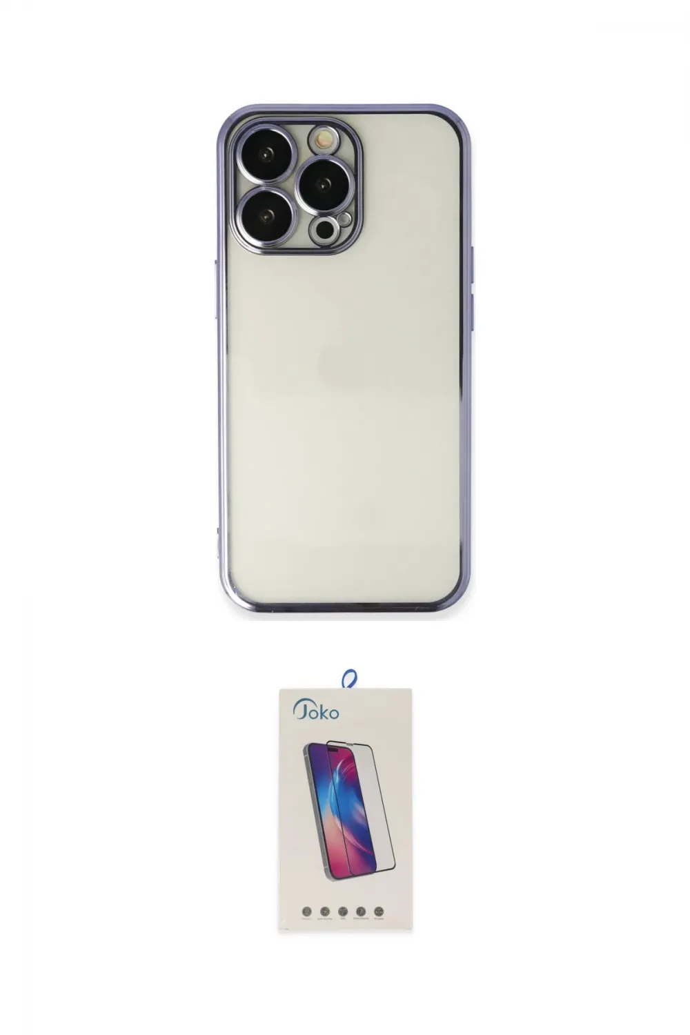 ieg™ iPhone 14 Pro Max Kılıf Vadi Minimal - Siyah Joko 5D Cam
