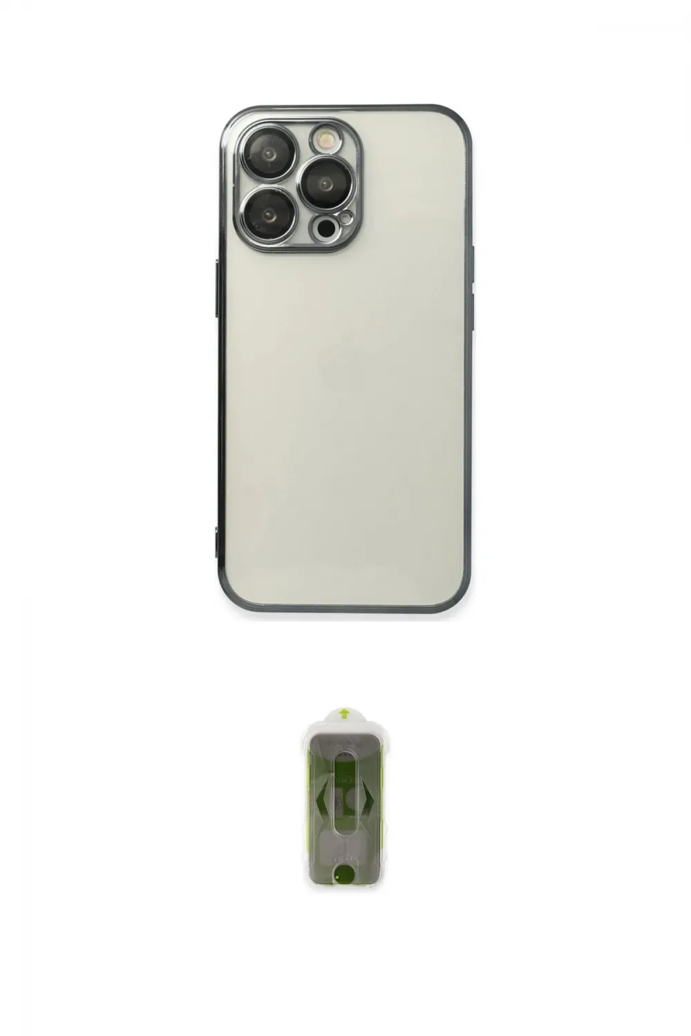 ieg™ iPhone 14 Pro Max Kılıf Vadi Minimal - Siyah Joko Magic 5D Hayalet Cam