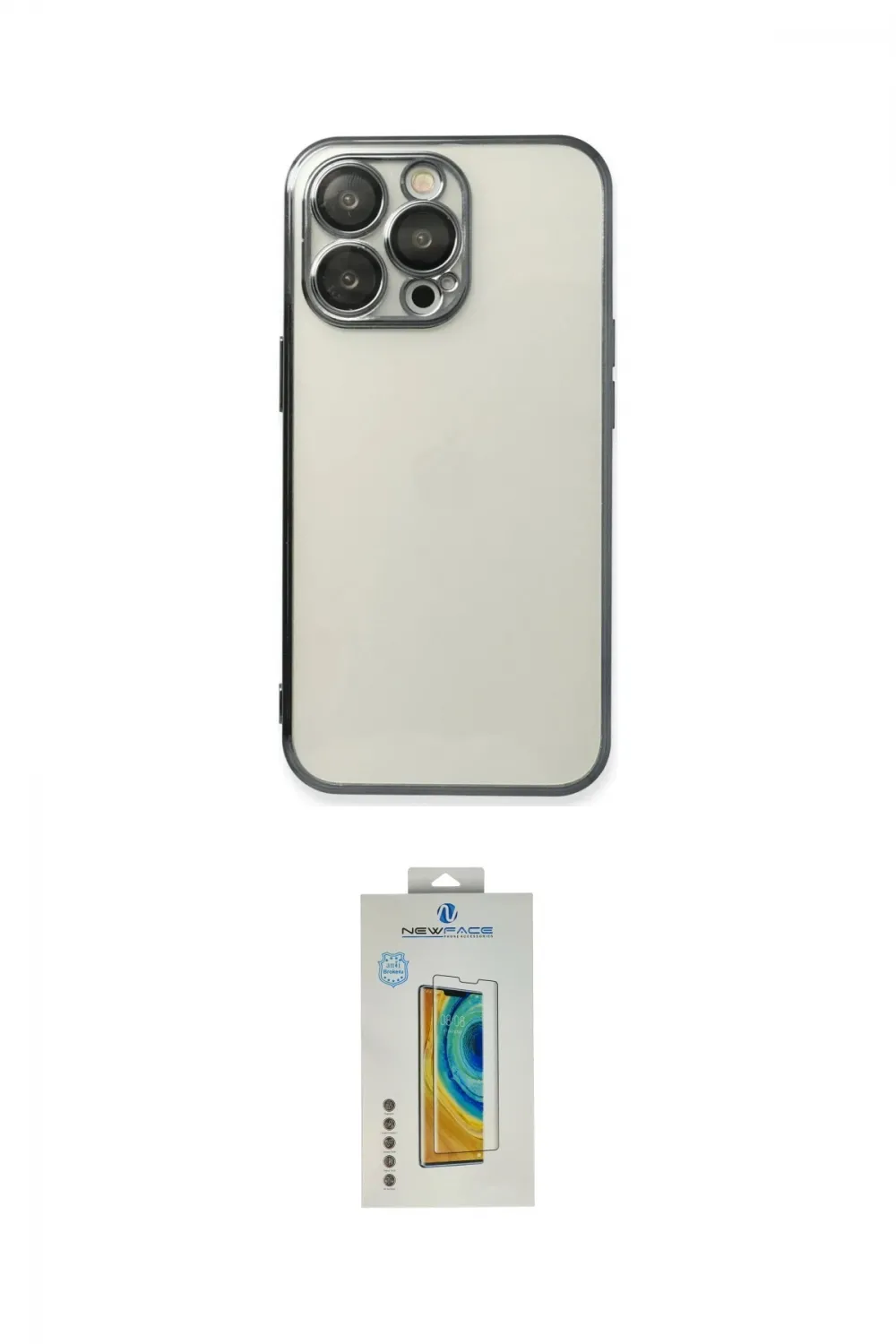 ieg™ iPhone 14 Pro Max Kılıf Vadi Minimal - Siyah Polymer Nano Ekran Koruyucu