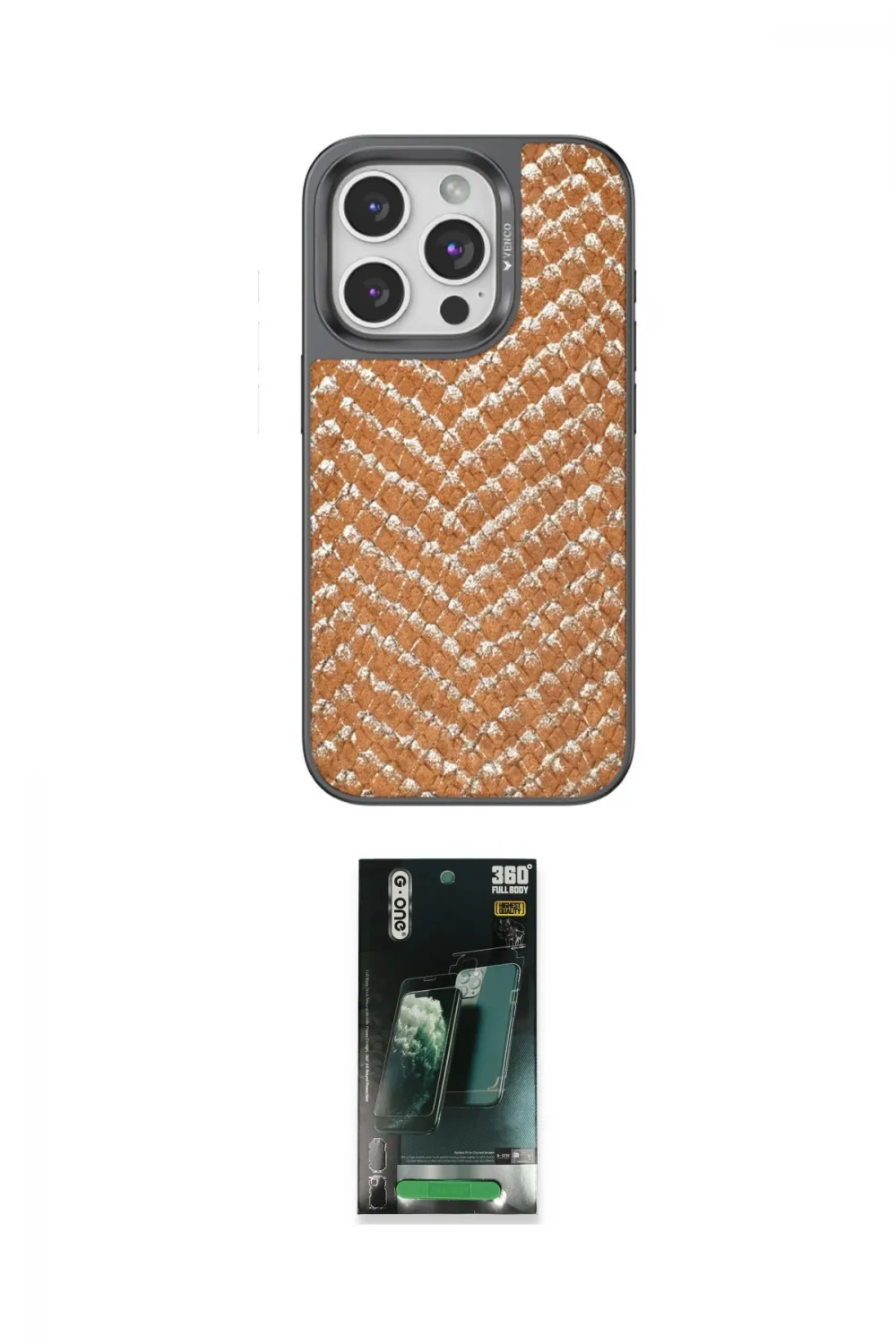 ieg™ iPhone 14 Pro Max Kılıf Vadi Özel Seri - Şeffaf 360 Full Body Arka Koruyucu