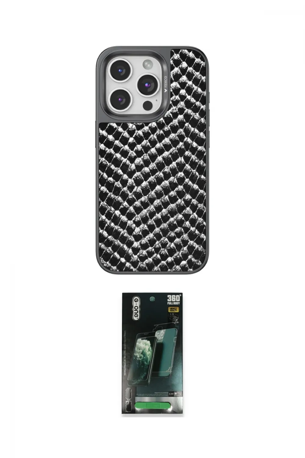ieg™ iPhone 14 Pro Max Kılıf Vadi Özel Seri - Şeffaf 360 Full Body Arka Koruyucu