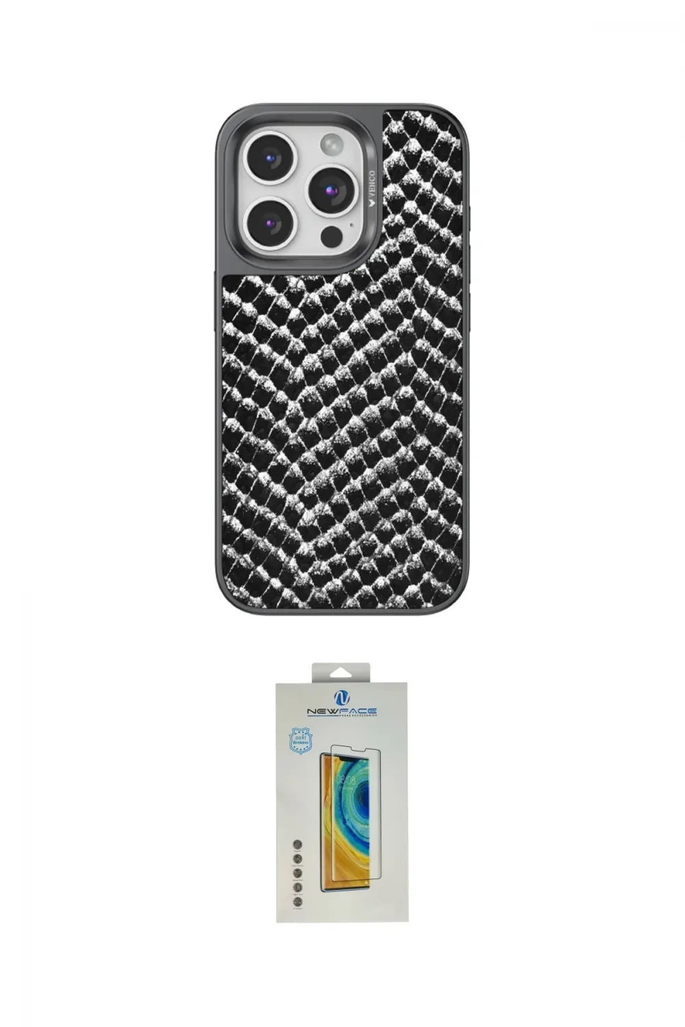 ieg™ iPhone 14 Pro Max Kılıf Vadi Özel Seri - Siyah Polymer Nano Ekran Koruyucu