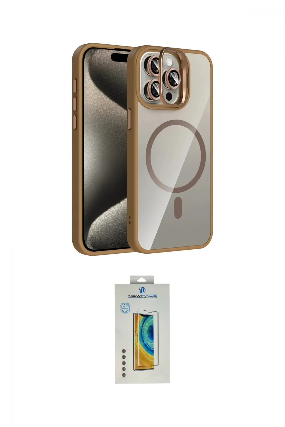 ieg™ iPhone 14 Pro Max Kılıf Yadigar Asil Koleksiyonu - Siyah Polymer Nano Ekran Koruyucu