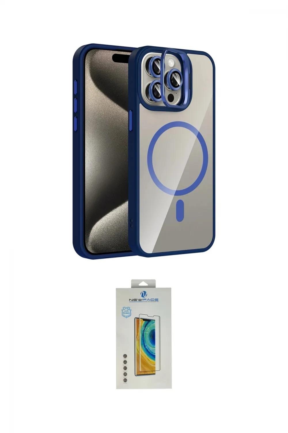 ieg™ iPhone 14 Pro Max Kılıf Yadigar Asil Koleksiyonu - Siyah Polymer Nano Ekran Koruyucu