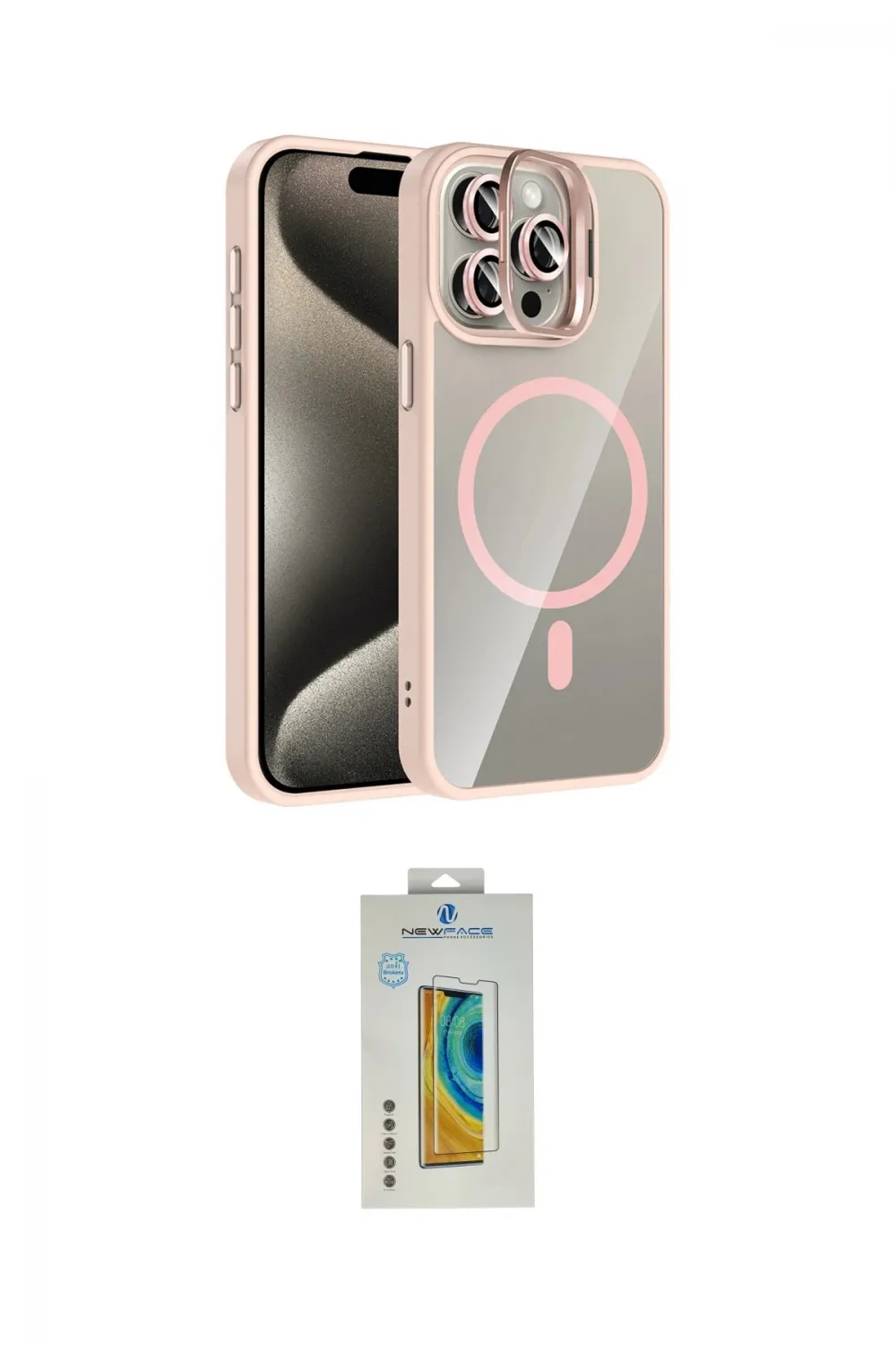 ieg™ iPhone 14 Pro Max Kılıf Yadigar Asil Koleksiyonu - Siyah Polymer Nano Ekran Koruyucu