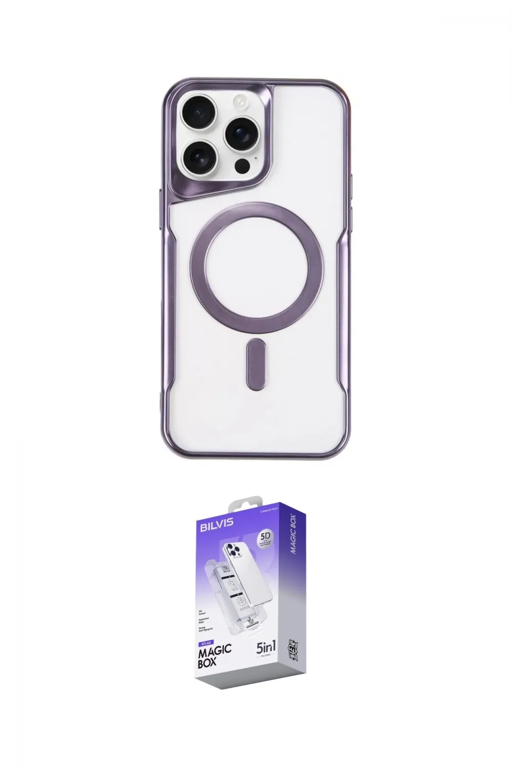 ieg™ iPhone 14 Pro Max Kılıf Yadigar Klasik Özel Seri - Siyah Bilvis 5in1 3D Magic Cam Ekran Koruyucu