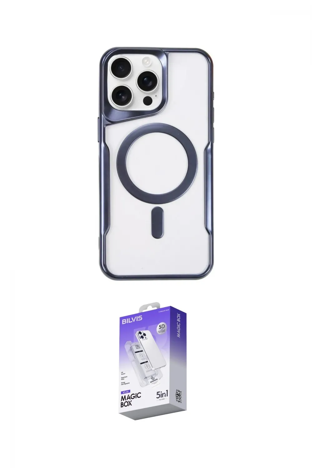 ieg™ iPhone 14 Pro Max Kılıf Yadigar Klasik Özel Seri - Siyah Bilvis 5in1 3D Magic Cam Ekran Koruyucu