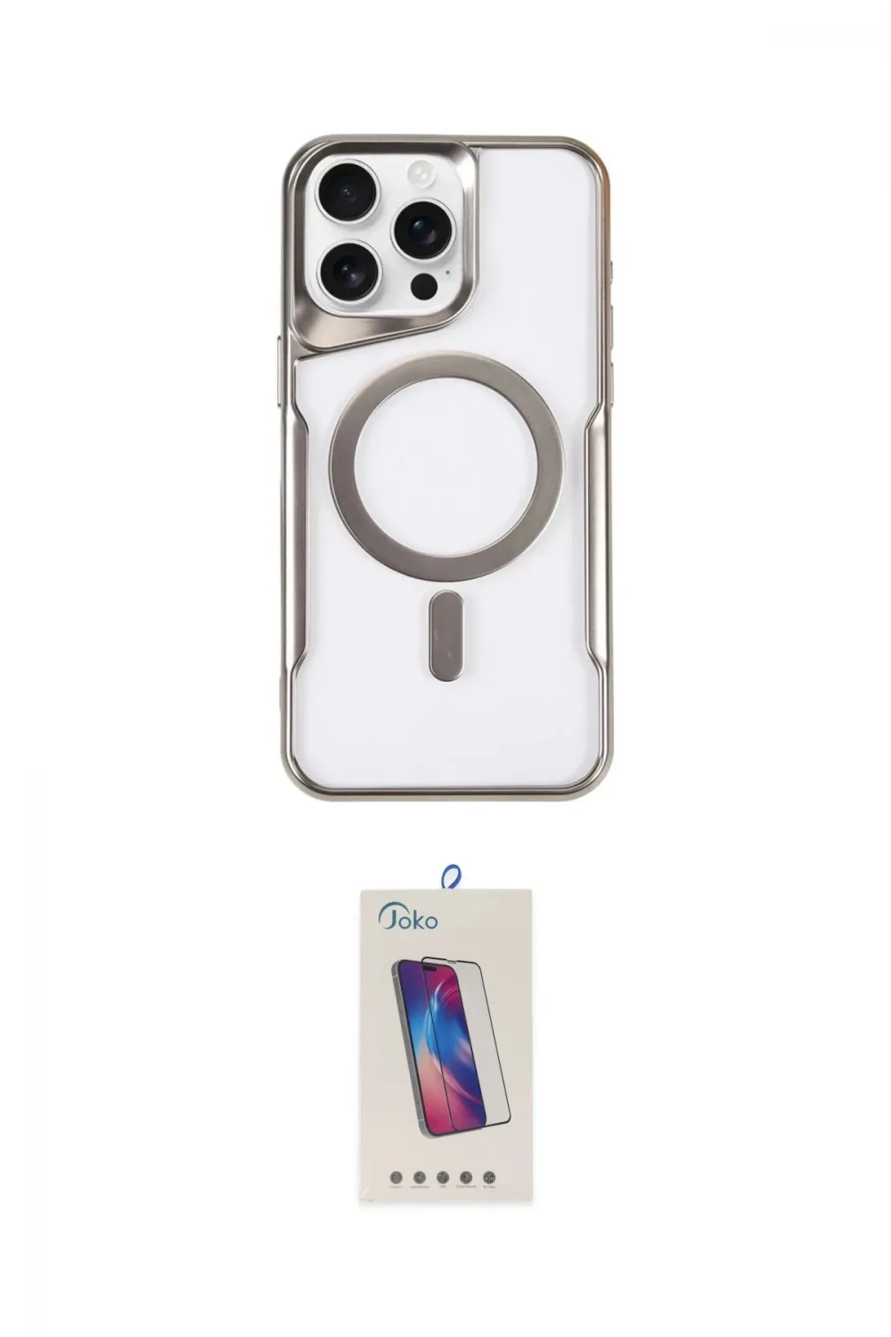 ieg™ iPhone 14 Pro Max Kılıf Yadigar Klasik Özel Seri - Siyah Joko 5D Cam