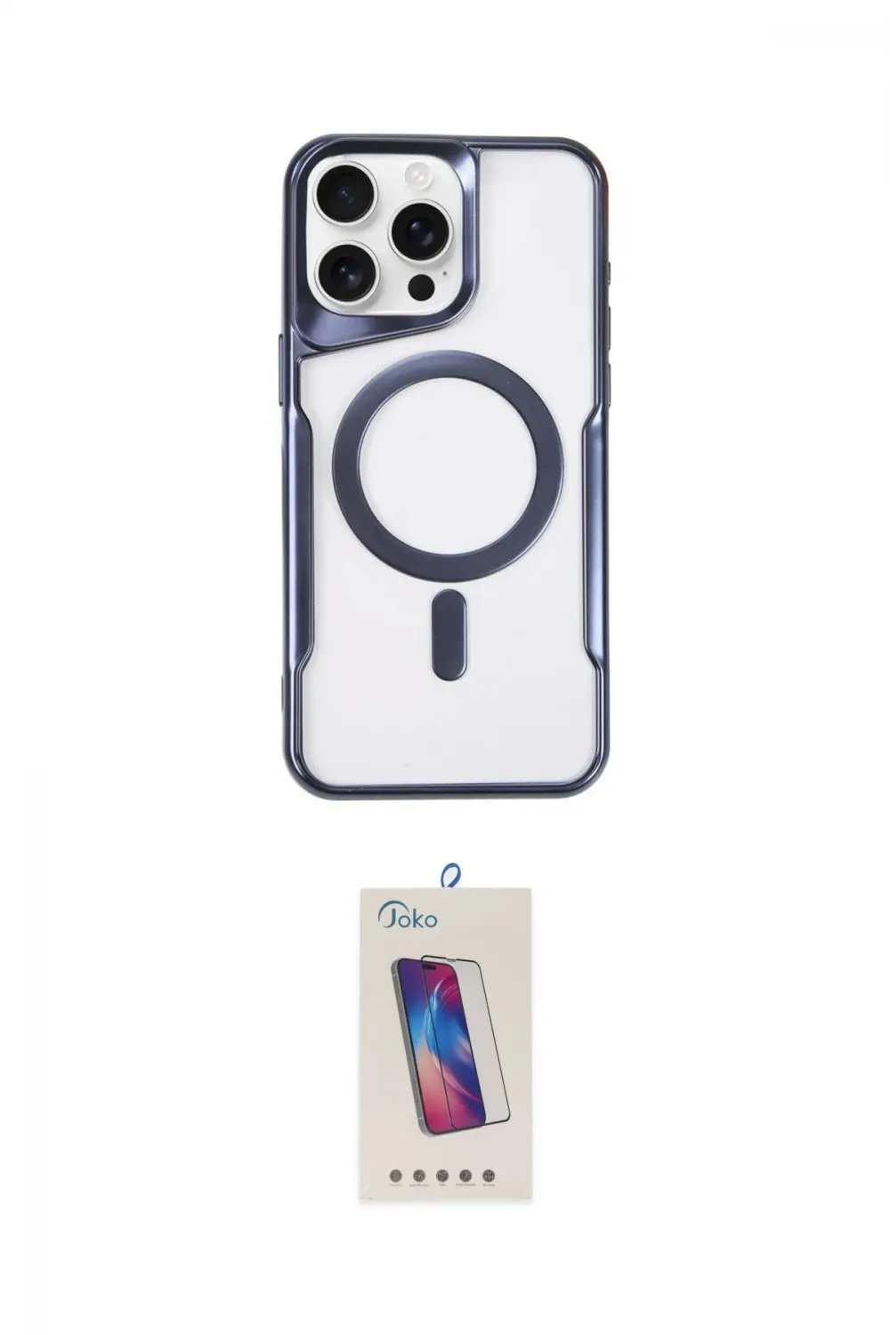 ieg™ iPhone 14 Pro Max Kılıf Yadigar Klasik Özel Seri - Siyah Joko 5D Cam