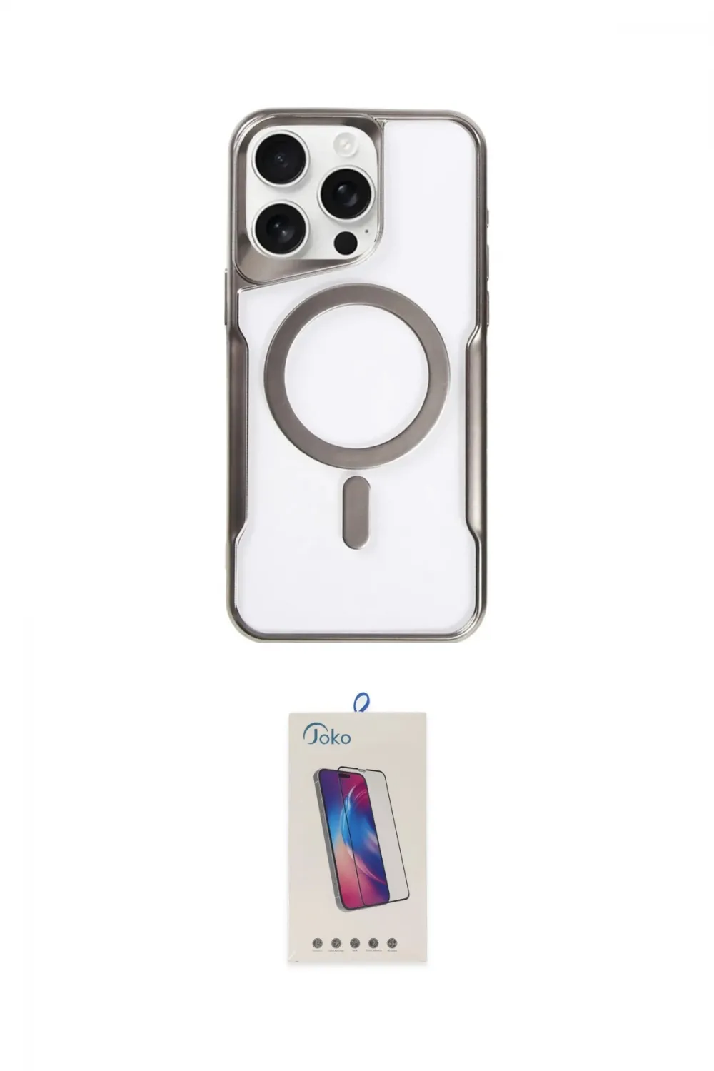ieg™ iPhone 14 Pro Max Kılıf Yadigar Klasik Özel Seri - Siyah Joko 5D Cam