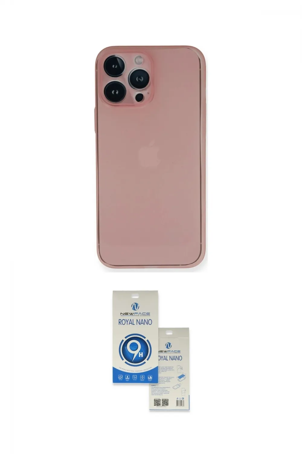 ieg™ iPhone 14 Pro Max Kılıf Yadigar Yansıma Serisi - Şeffaf Royal Nano Ekran Koruyucu
