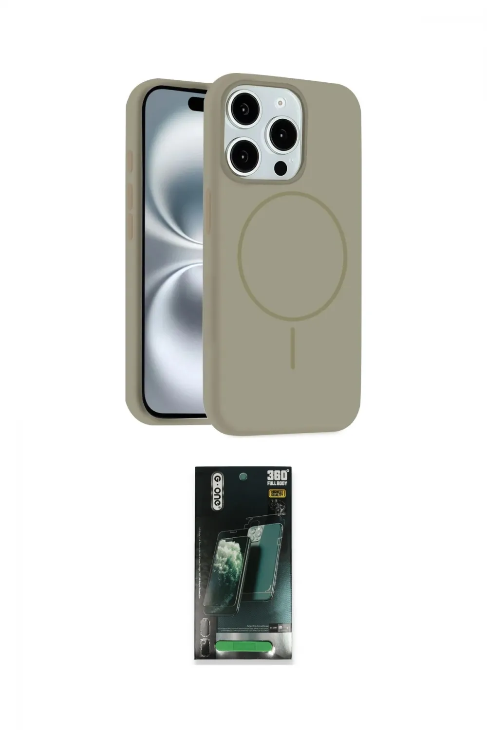 ieg™ iPhone 14 Pro Max Kılıf Yankı Form Serisi - Şeffaf 360 Full Body Arka Koruyucu