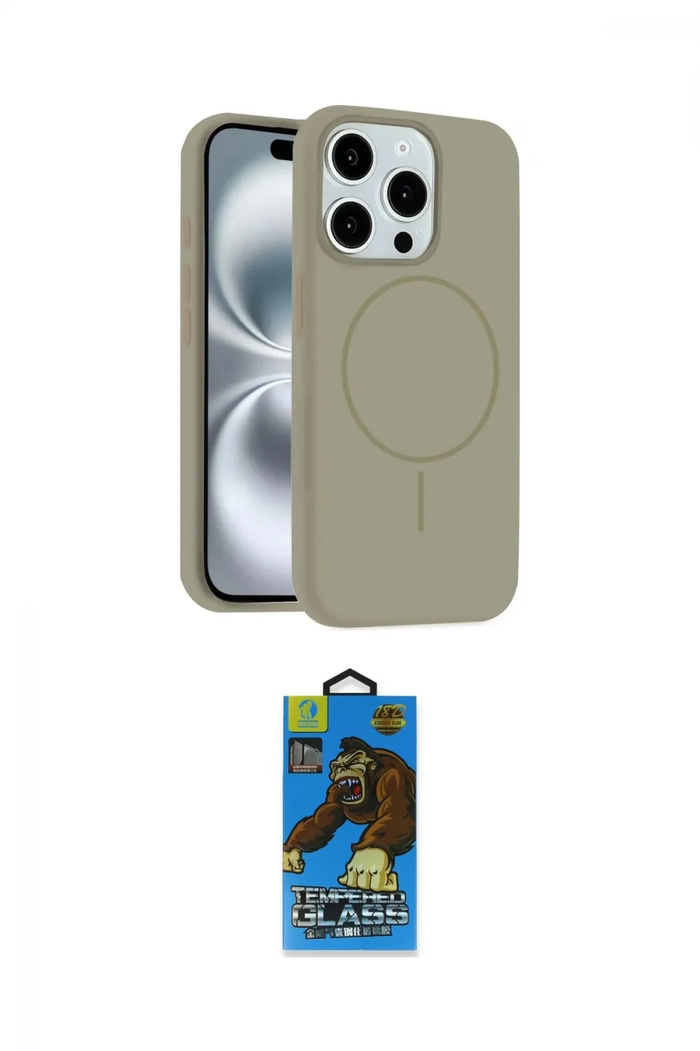 ieg™ iPhone 14 Pro Max Kılıf Yankı Form Serisi - Siyah 18D Cam Ekran Koruyucu