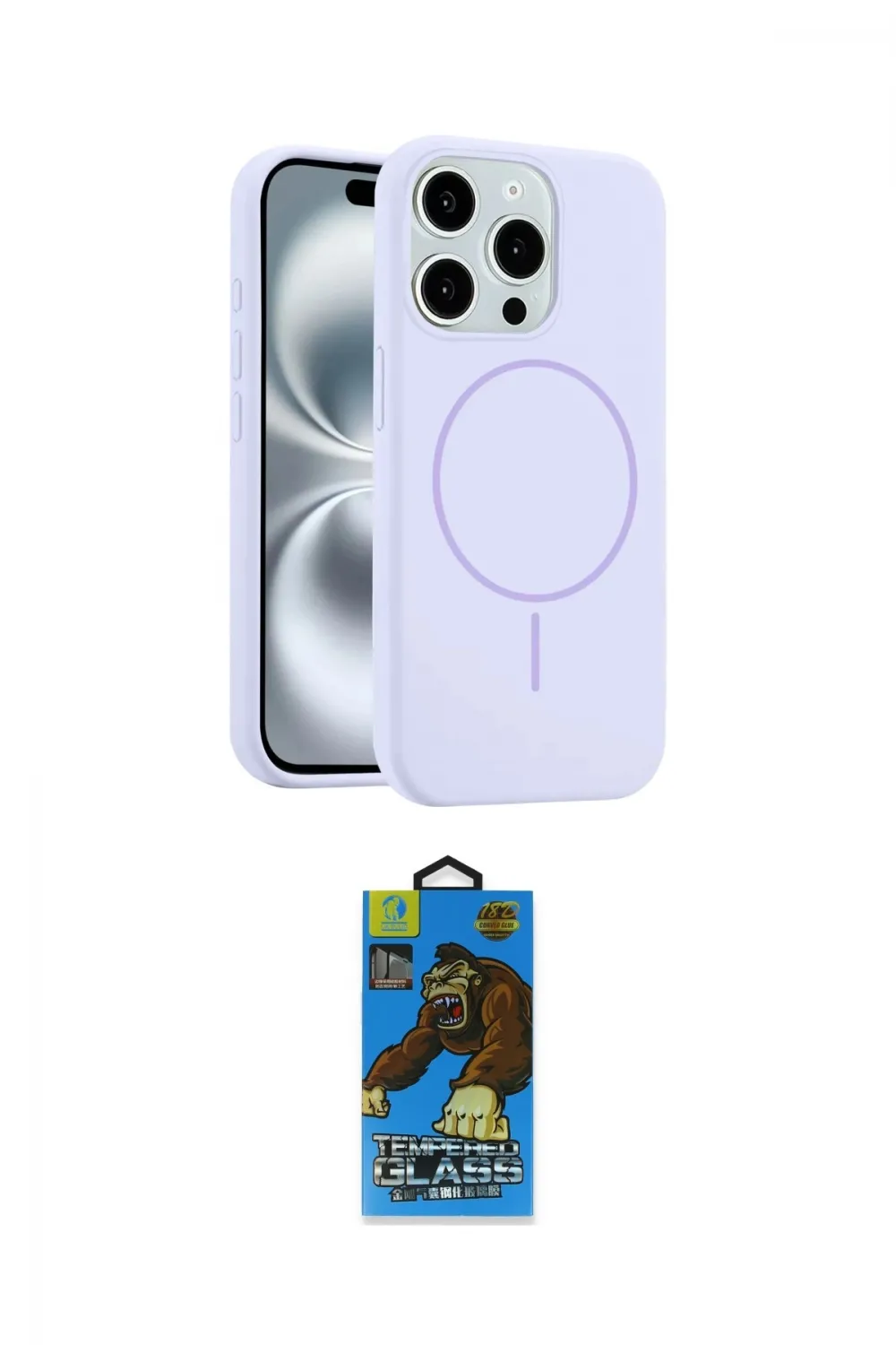 ieg™ iPhone 14 Pro Max Kılıf Yankı Form Serisi - Siyah 18D Cam Ekran Koruyucu