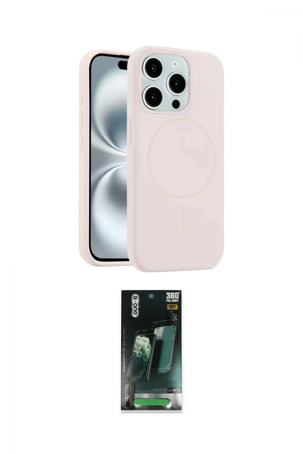 ieg™ iPhone 14 Pro Max Kılıf Yankı Form Serisi - Siyah 360 Mat Full Body Arka Koruyucu