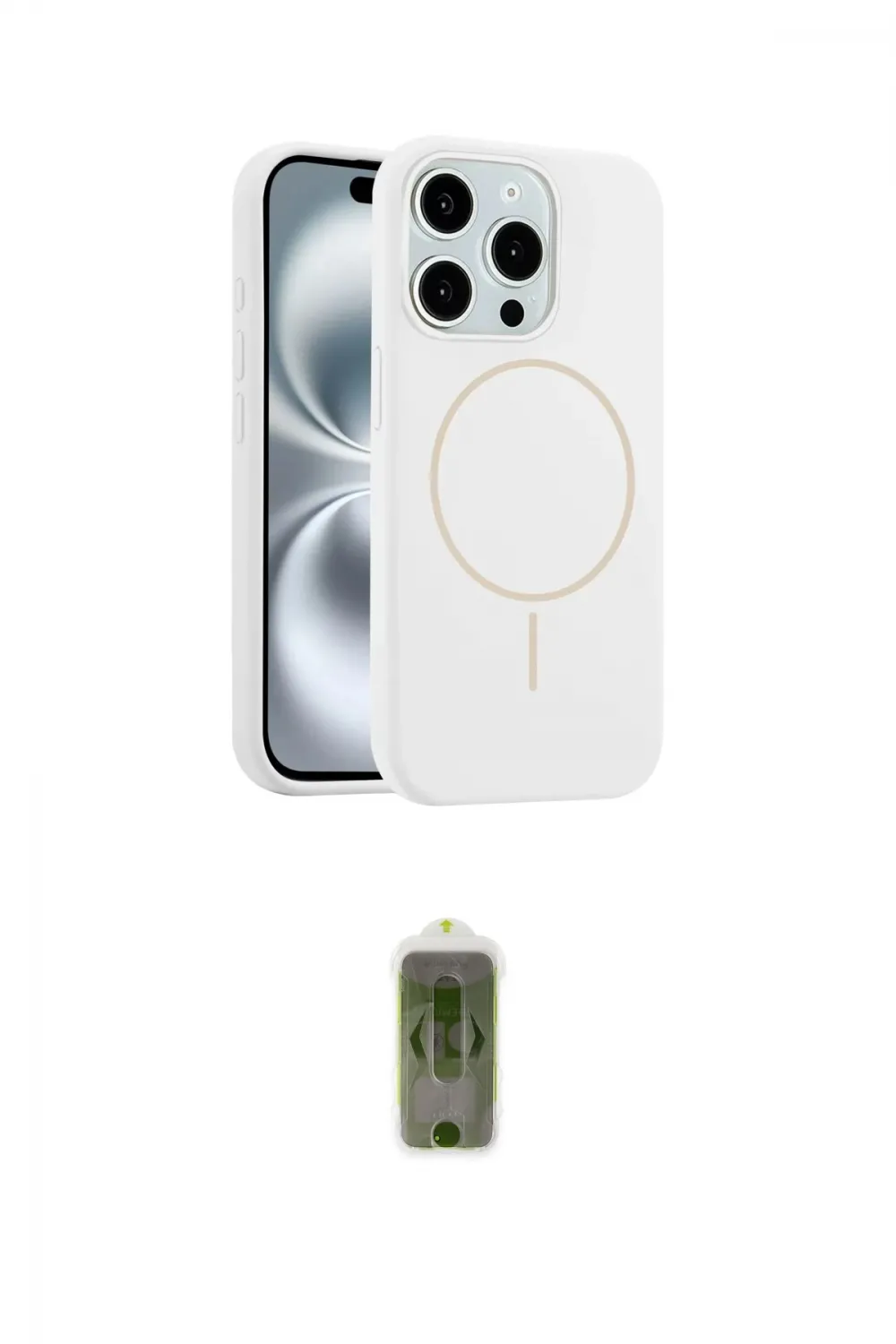 ieg™ iPhone 14 Pro Max Kılıf Yankı Form Serisi - Siyah Joko Magic 5D Hayalet Cam