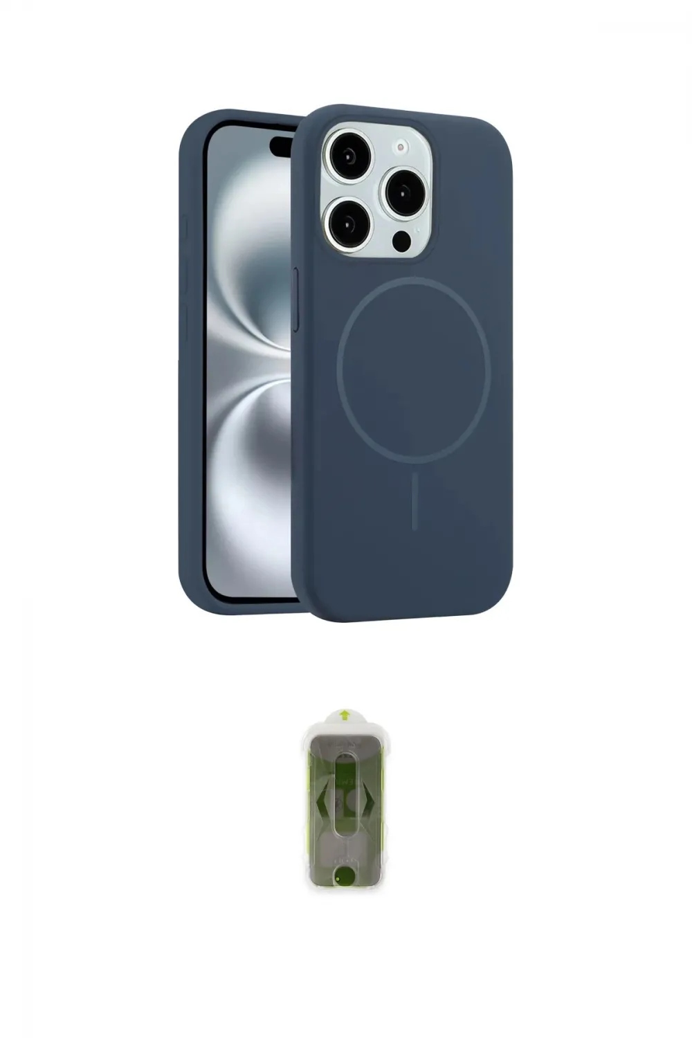 ieg™ iPhone 14 Pro Max Kılıf Yankı Form Serisi - Siyah Joko Magic 5D Hayalet Cam