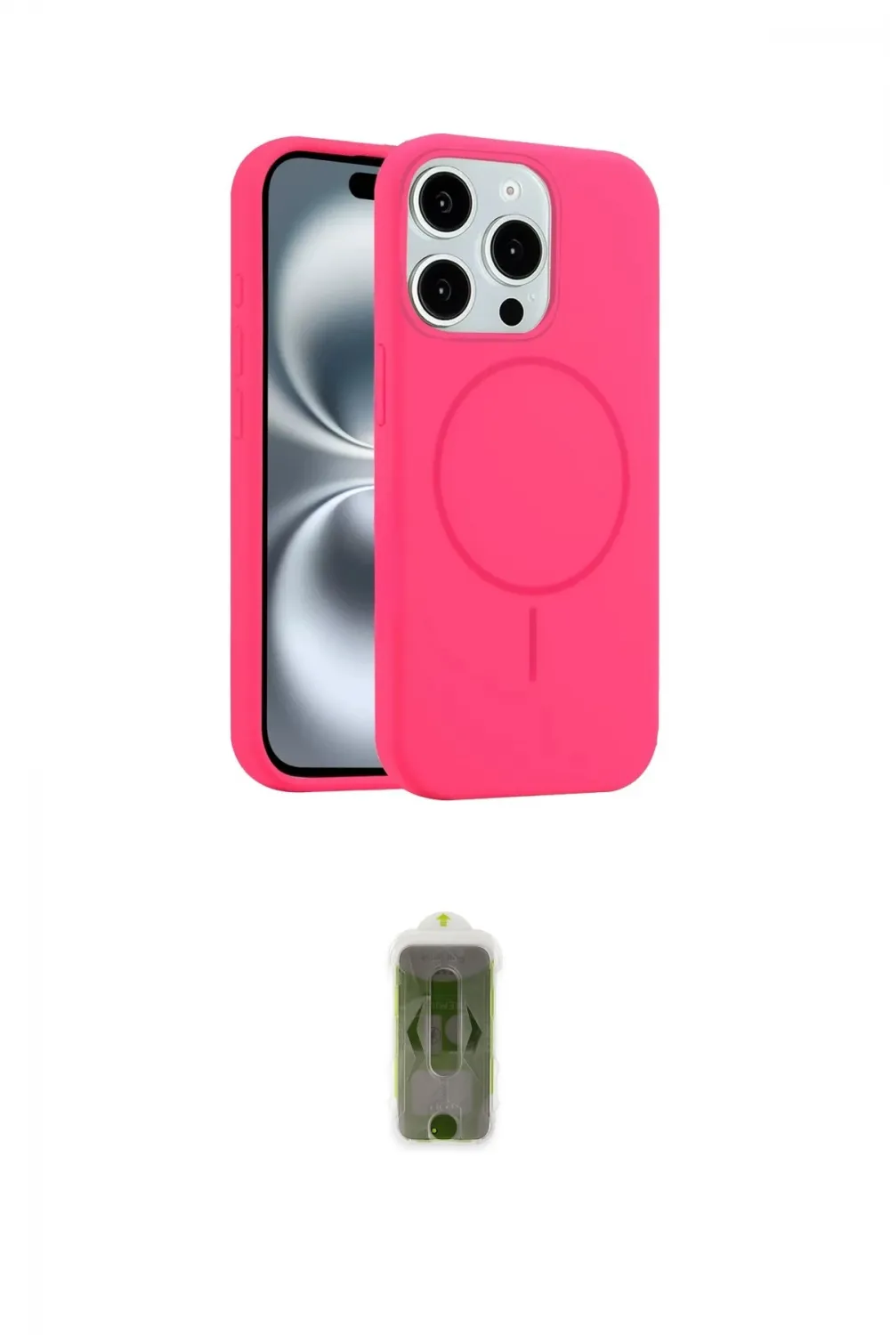 ieg™ iPhone 14 Pro Max Kılıf Yankı Form Serisi - Siyah Joko Magic 5D Hayalet Cam