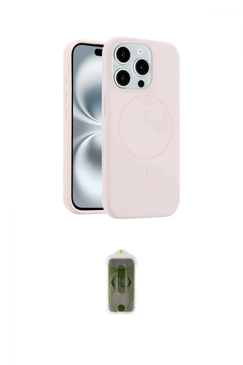 ieg™ iPhone 14 Pro Max Kılıf Yankı Form Serisi - Siyah Joko Magic 5D Hayalet Cam