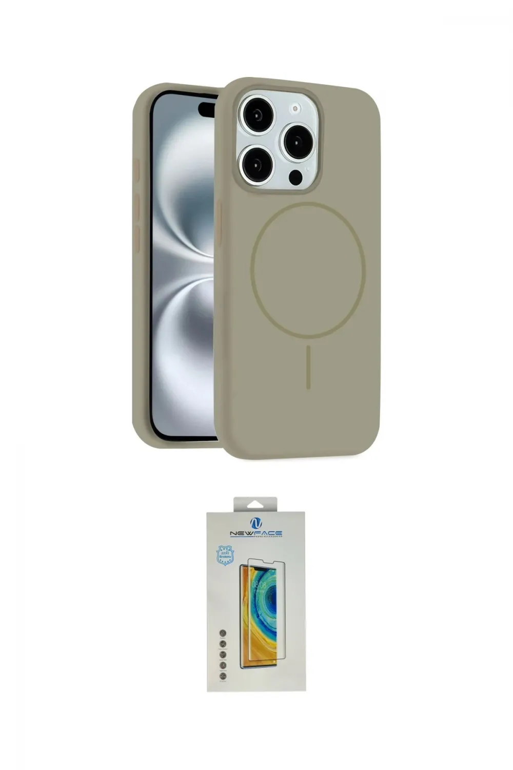ieg™ iPhone 14 Pro Max Kılıf Yankı Form Serisi - Siyah Polymer Nano Ekran Koruyucu