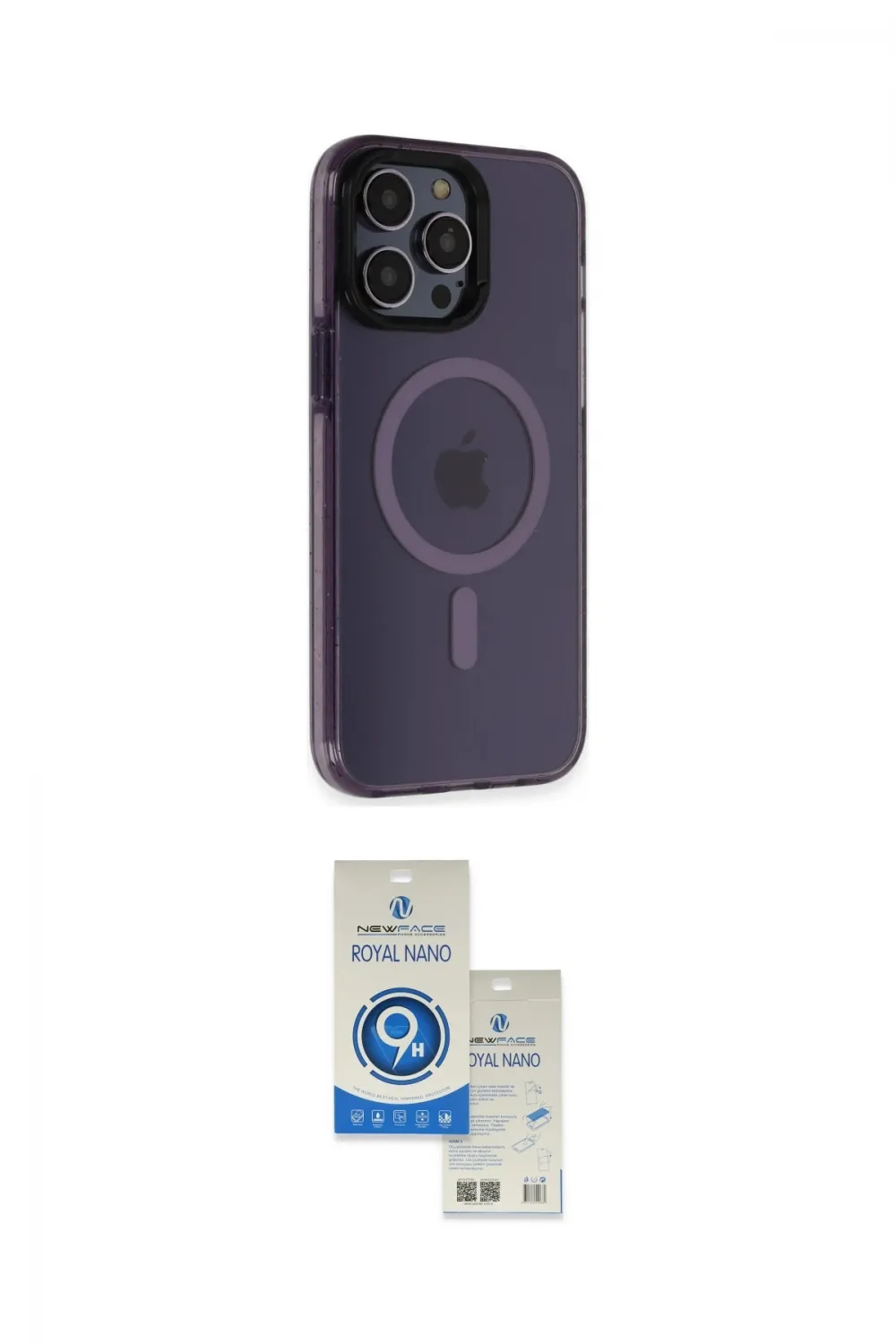 ieg™ iPhone 14 Pro Max Kılıf Yankı Işık Prime - Şeffaf Royal Nano Ekran Koruyucu