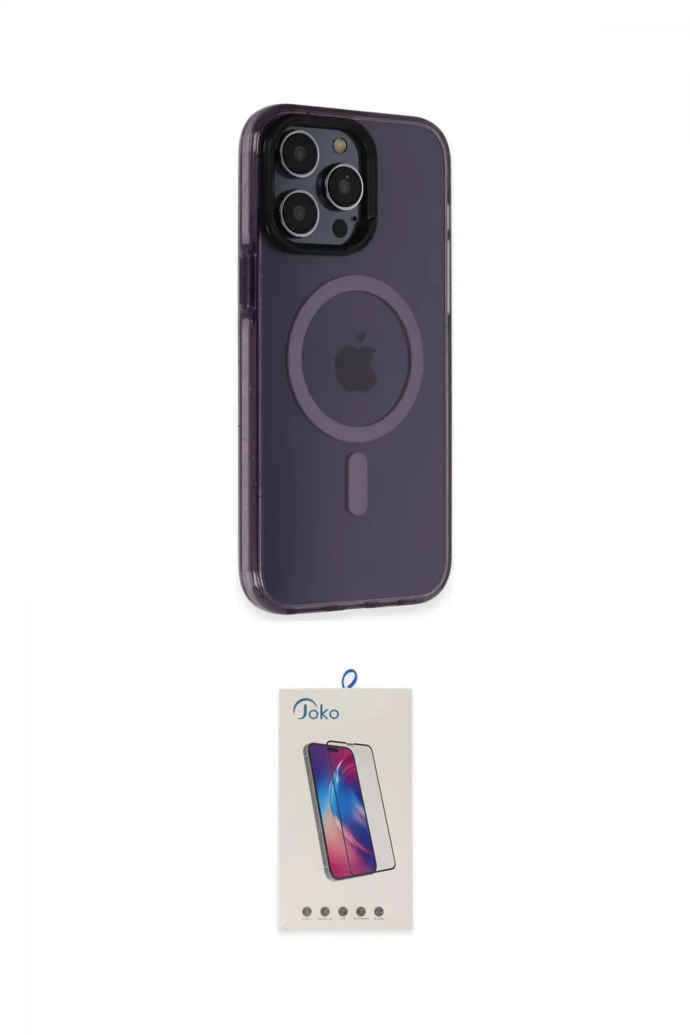 ieg™ iPhone 14 Pro Max Kılıf Yankı Işık Prime - Siyah Joko 5D Cam