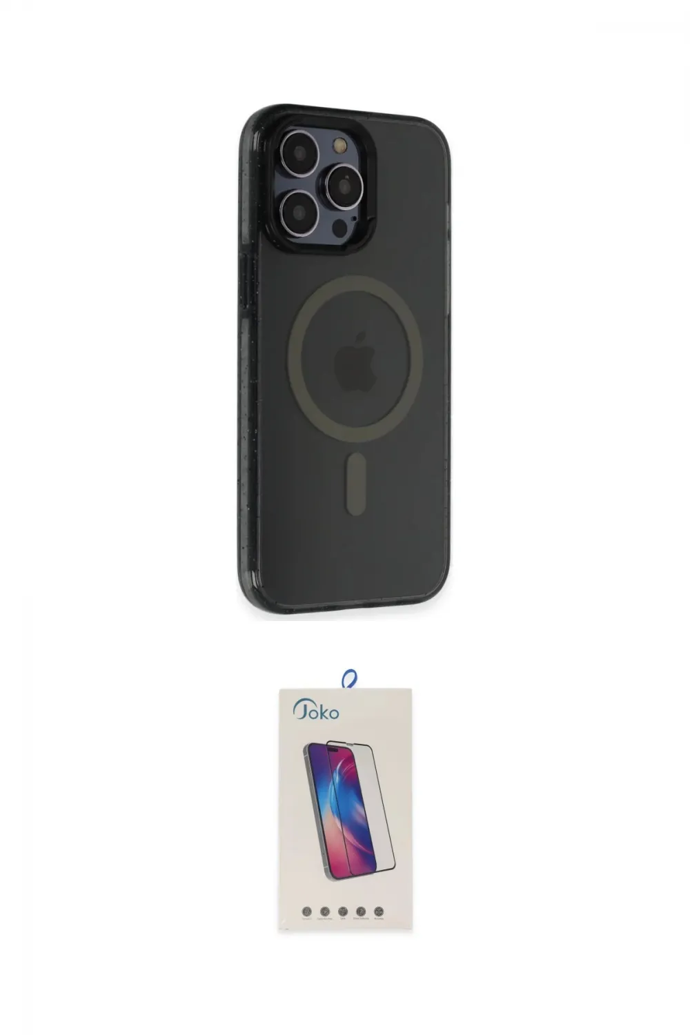 ieg™ iPhone 14 Pro Max Kılıf Yankı Işık Prime - Siyah Joko 5D Cam