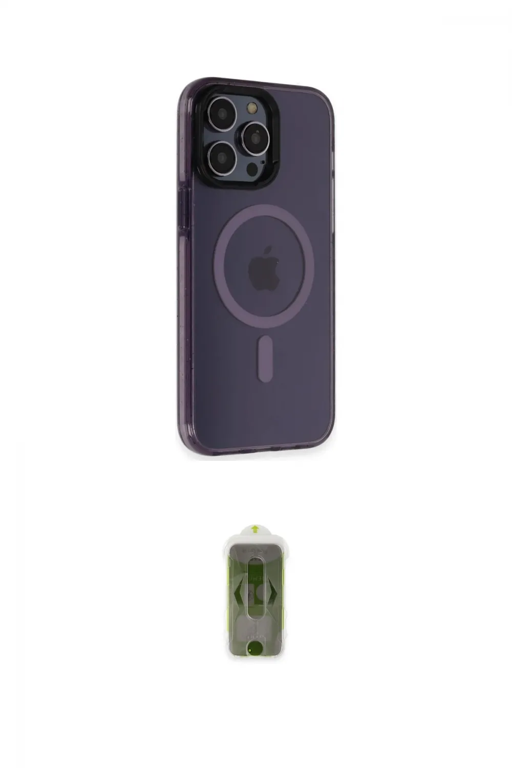 ieg™ iPhone 14 Pro Max Kılıf Yankı Işık Prime - Siyah Joko Magic 5D Hayalet Cam