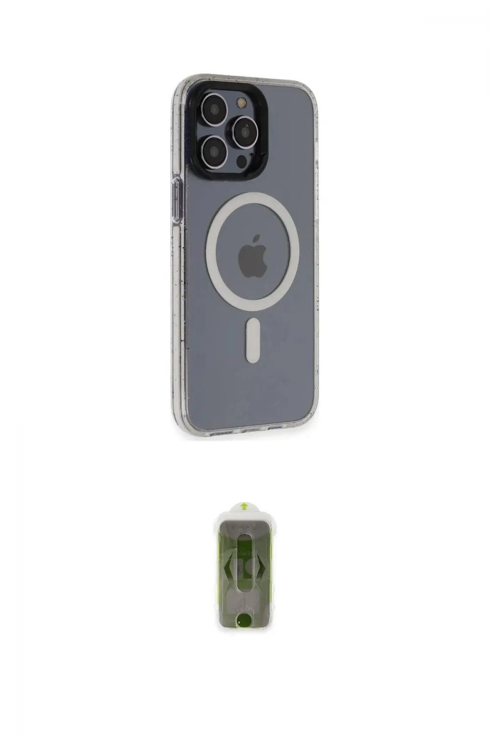 ieg™ iPhone 14 Pro Max Kılıf Yankı Işık Prime - Siyah Joko Magic 5D Hayalet Cam