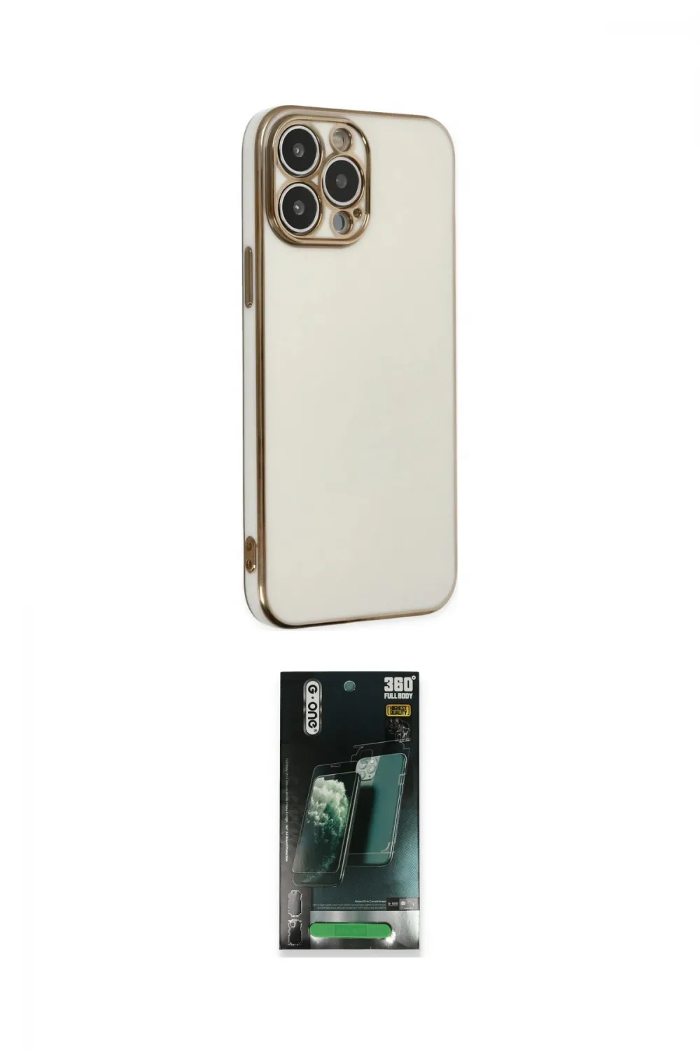 ieg™ iPhone 14 Pro Max Kılıf Yankı Serisi - Şeffaf 360 Full Body Arka Koruyucu