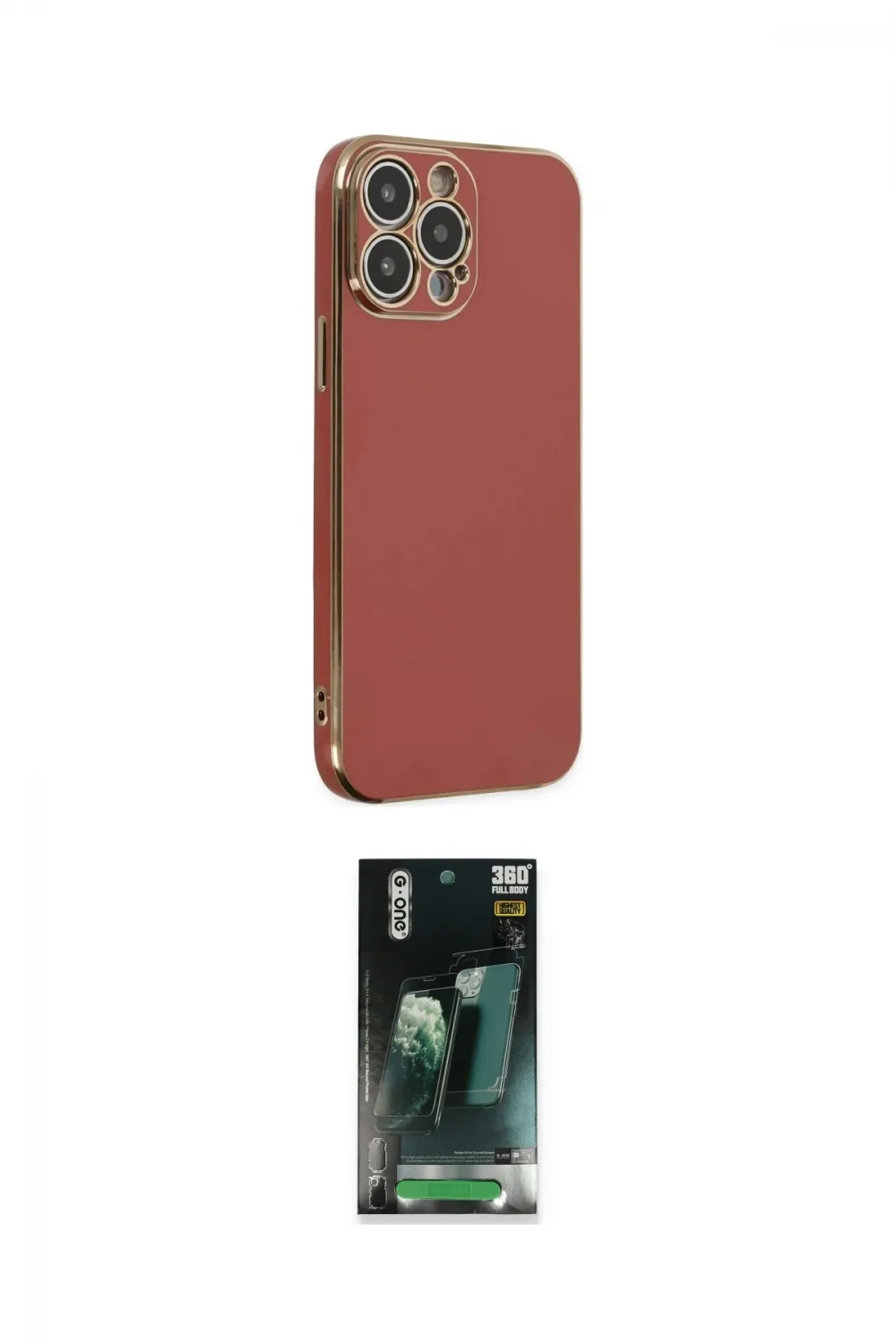 ieg™ iPhone 14 Pro Max Kılıf Yankı Serisi - Şeffaf 360 Full Body Arka Koruyucu