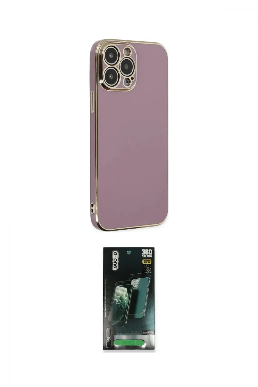 ieg™ iPhone 14 Pro Max Kılıf Yankı Serisi - Şeffaf 360 Full Body Arka Koruyucu